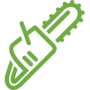 Tree Removal Icon (Green)
